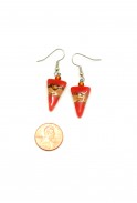 Pointed Triangle Glass Earrings